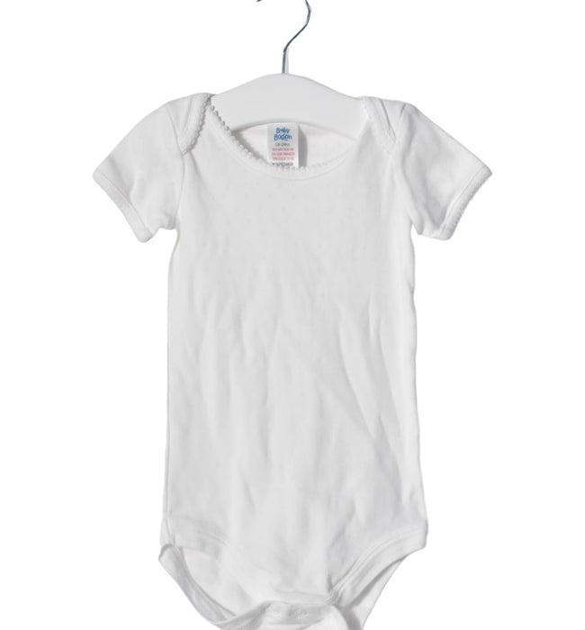A White Short Sleeve Bodysuits from Boden in size 18-24M for girl. (Front View)