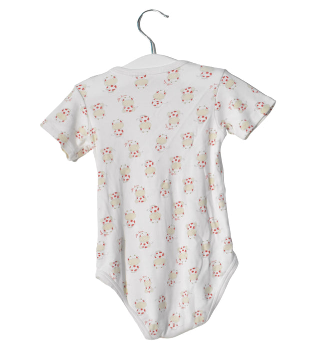 A Red Short Sleeve Bodysuits from Chicco in size 6-12M for neutral. (Back View)