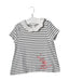 A Black Short Sleeve Tops from Petit Bateau in size 3T for girl. (Front View)