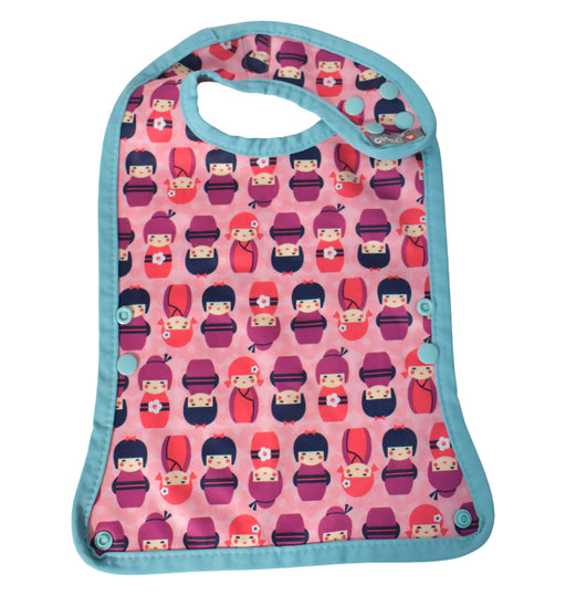A Pink Bibs from Close in size O/S for neutral. (Front View)