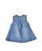 A Blue Sleeveless Dresses from PONEY in size 3-6M for girl. (Back View)