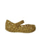 A Gold Flats from Mini Melissa Campana in size 3T for girl. (Front View)