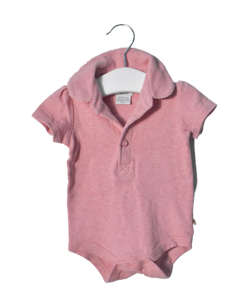 A Pink Short Sleeve Bodysuits from Mamas & Papas in size 0-3M for girl. (Front View)