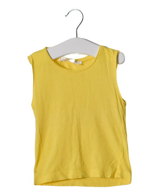 A Yellow Sleeveless Tops from Chateau de Sable in size 8Y for girl. (Front View)