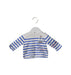 A Blue Long Sleeve Tops from Petit Bateau in size 0-3M for boy. (Front View)