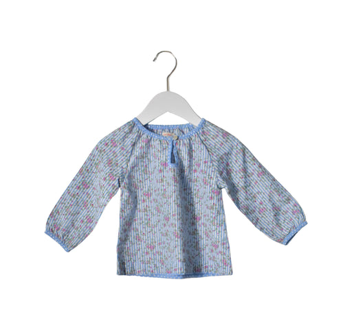 A Blue Long Sleeve Tops from Aya Naya in size 6-12M for girl. (Front View)
