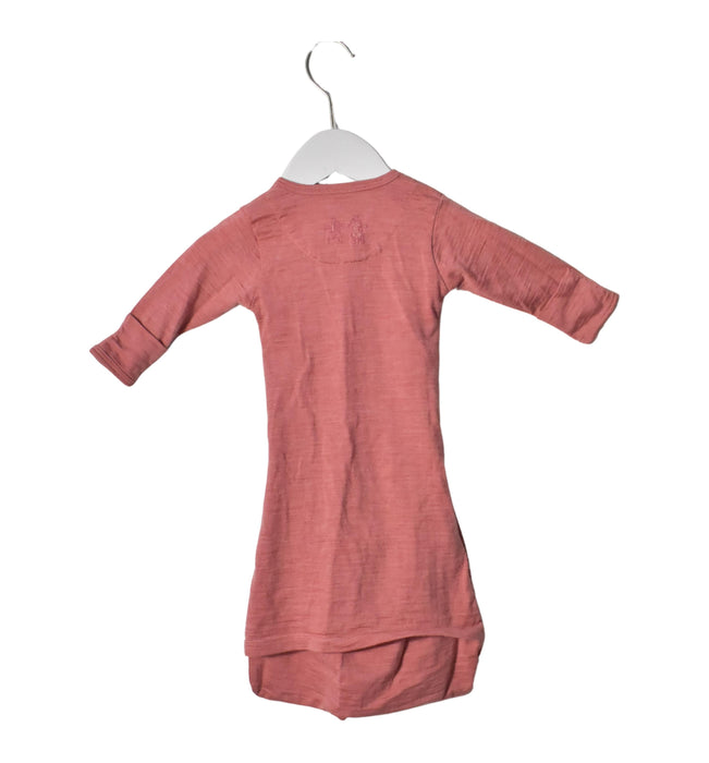 A Red Sleepsacs from Merino Kids in size 0-3M for girl. (Back View)