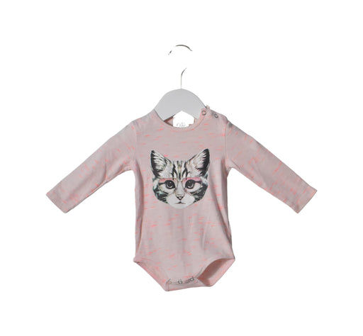 A Grey Long Sleeve Bodysuits from Petit by Sofie Schnoor in size 3-6M for neutral. (Front View)
