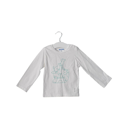 A White Long Sleeve Tops from Jacadi in size 3T for neutral. (Front View)