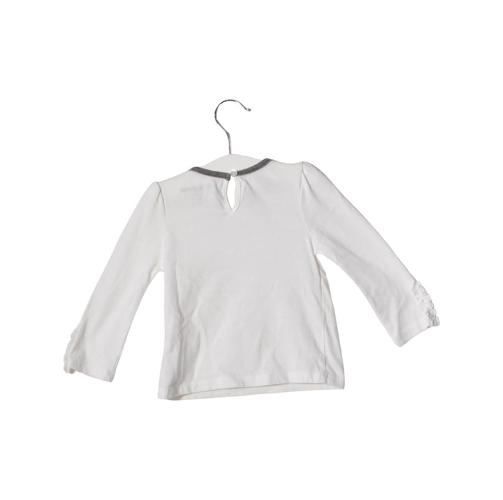 A White Long Sleeve Tops from Calvin Klein in size 18-24M for girl. (Back View)