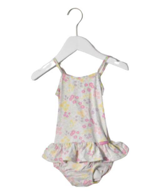A Green Swimsuits from Jojo Maman Bébé in size 12-18M for girl. (Front View)