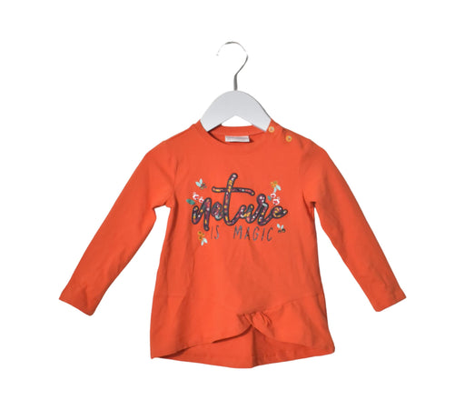 A Orange Long Sleeve Tops from Coccodrillo in size 2T for girl. (Front View)