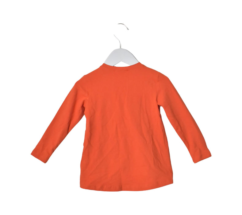 A Orange Long Sleeve Tops from Coccodrillo in size 2T for girl. (Back View)