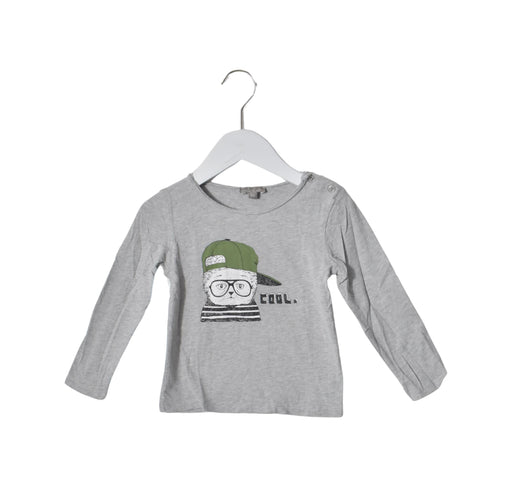 A Grey Long Sleeve Tops from Emile et Ida in size 2T for boy. (Front View)