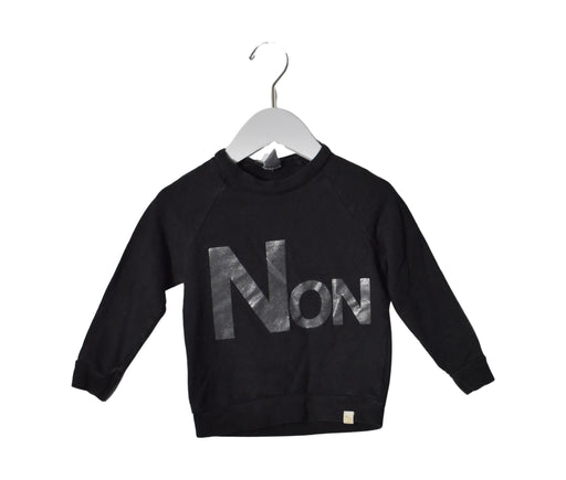 A Black Crewneck Sweatshirts from Atsuyo et Akiko in size 2T for neutral. (Front View)