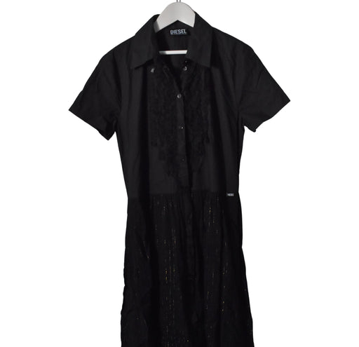 A Black Short Sleeve Dresses from Diesel in size 14Y for girl. (Front View)