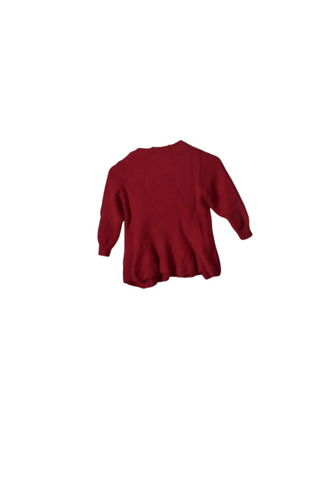 A Red Knit Sweaters from Happyology in size 12-18M for girl. (Back View)