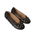 A Black Flats from Moschino in size 10Y for girl. (Back View)
