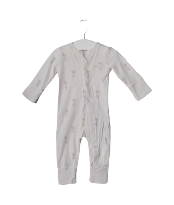 A Beige Rompers from Livly in size 0-3M for neutral. (Front View)
