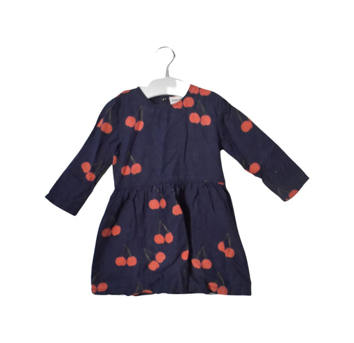 A Navy Long Sleeve Dresses from Mini Rodini in size 2T for girl. (Front View)