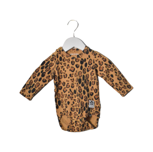 A Black Long Sleeve Bodysuits from Mini Rodini in size 6-12M for neutral. (Front View)