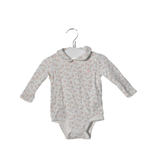 A Green Long Sleeve Bodysuits from Ralph Lauren in size 0-3M for girl. (Front View)