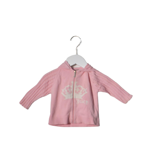 A Pink Lightweight Jackets from Juicy Couture in size 6-12M for girl. (Front View)