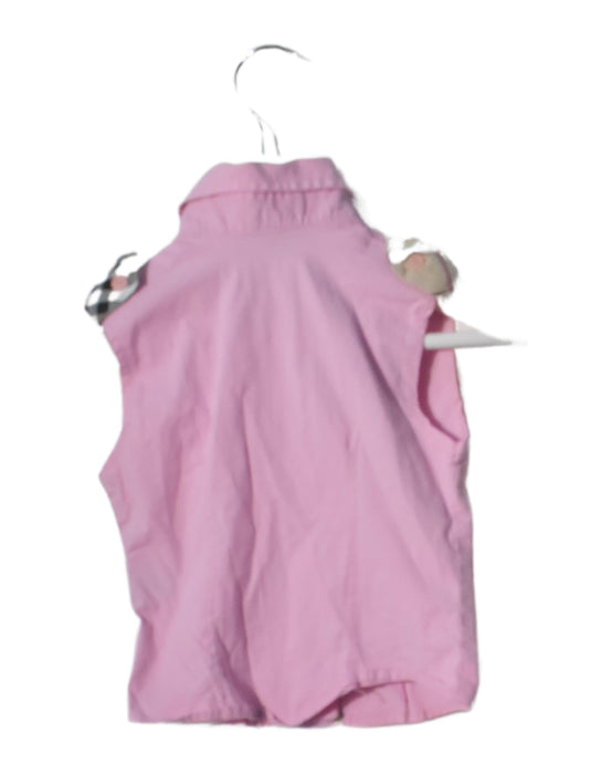 A Pink Sleeveless Tops from Burberry in size 18-24M for girl. (Back View)