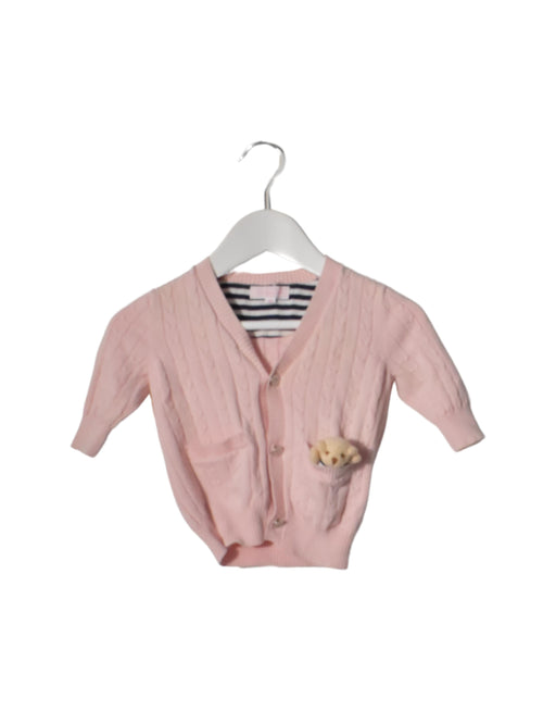 A Pink Cardigans from Nicholas & Bears in size 3-6M for girl. (Front View)
