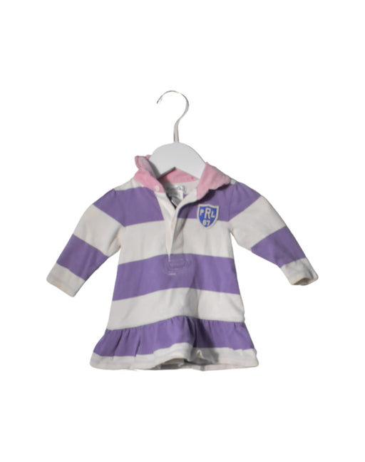 A White Long Sleeve Dresses from Ralph Lauren in size 0-3M for girl. (Front View)