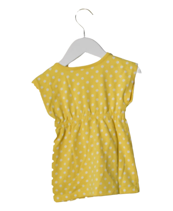 A Yellow Short Sleeve Dresses from Hanna Andersson in size 12-18M for girl. (Back View)