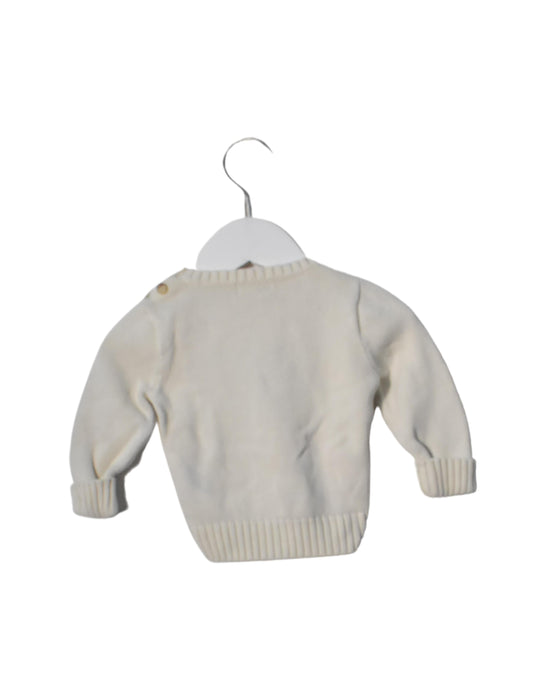 A White Knit Sweaters from Ralph Lauren in size 6-12M for neutral. (Back View)