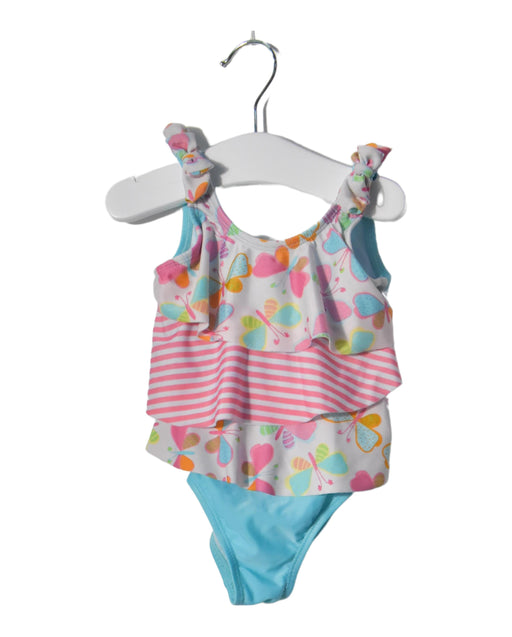 A Blue Swimsuits from Absorba in size 18-24M for girl. (Front View)