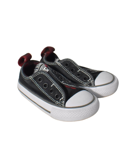 A Black Sneakers from Converse in size 12-18M for neutral. (Back View)