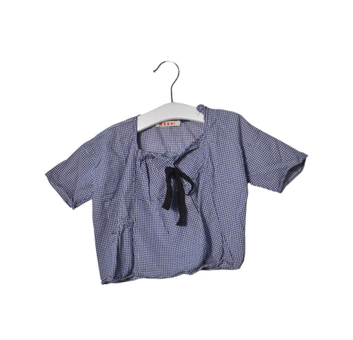 A Blue Short Sleeve Tops from Marni in size 2T for girl. (Front View)