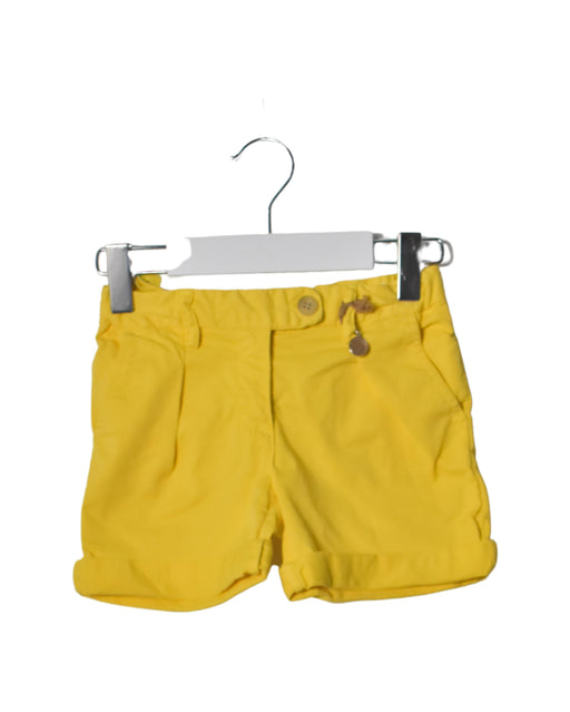 A Yellow Shorts from Bonpoint in size 4T for girl. (Front View)