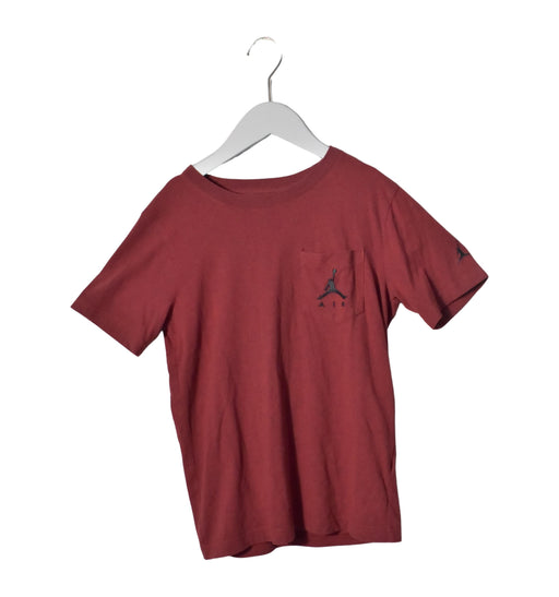 A Red Short Sleeve T Shirts from Air Jordan in size 10Y for neutral. (Front View)