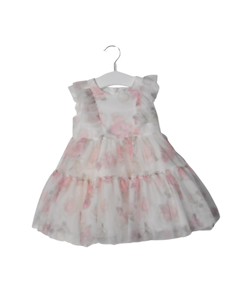 A Pink Short Sleeve Dresses from Monnalisa in size 6-12M for girl. (Front View)