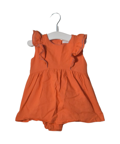 A Red Short Sleeve Dresses from Chateau de Sable in size 3-6M for girl. (Front View)