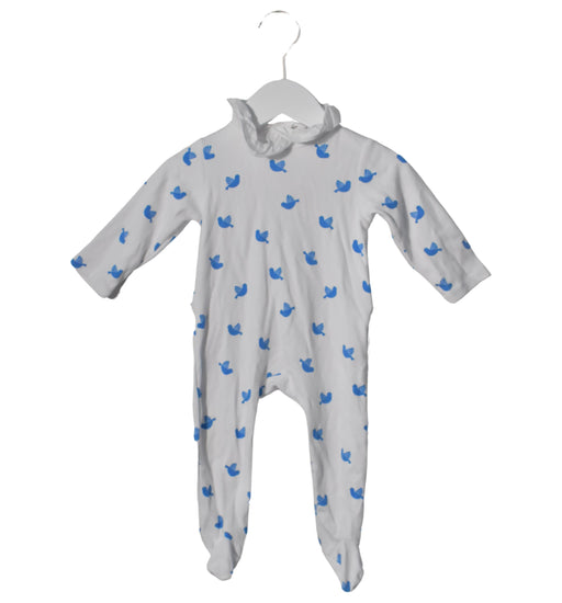 A White Long Sleeve Jumpsuits from Jacadi in size 6-12M for girl. (Front View)