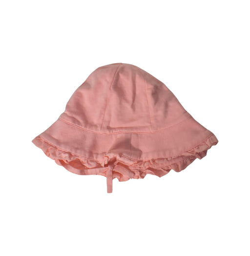 A Pink Sun Hats from Purebaby in size S for girl. (Front View)