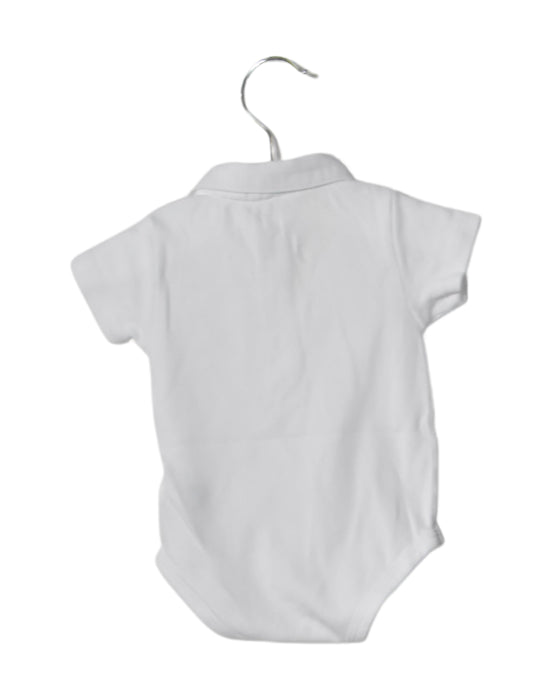 A White Short Sleeve Bodysuits from Marie Chantal in size 3-6M for neutral. (Back View)