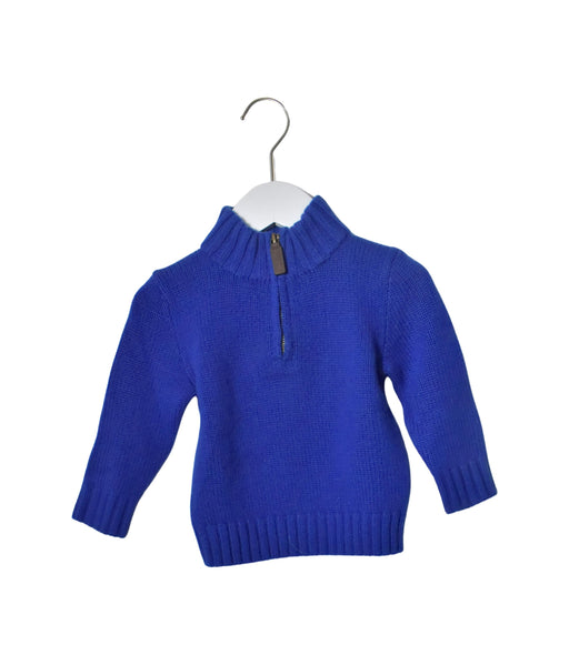 A Blue Knit Sweaters from Polo Ralph Lauren in size 12-18M for neutral. (Front View)