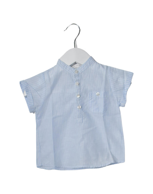 A Blue Short Sleeve Tops from Marie Chantal in size 6-12M for boy. (Front View)
