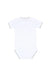 A White Short Sleeve Bodysuits from Bonpoint in size Newborn for neutral. (Back View)