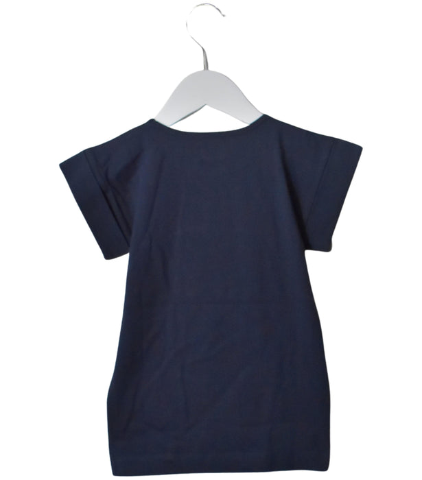 A Navy Short Sleeve T Shirts from Jessie and James in size 8Y for neutral. (Back View)