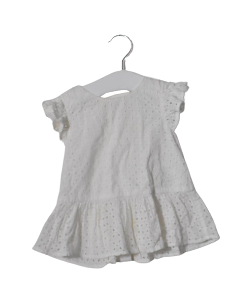 A White Short Sleeve Tops from Ralph Lauren in size 12-18M for girl. (Front View)