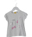A White Short Sleeve T Shirts from Chicco in size 3T for girl. (Front View)