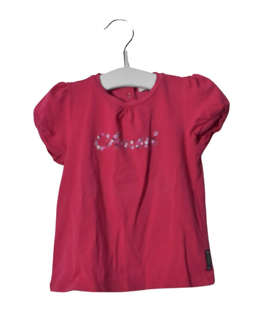 A Pink Short Sleeve Tops from Armani in size 18-24M for girl. (Front View)