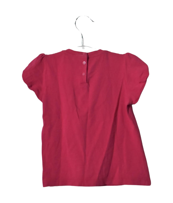 A Pink Short Sleeve Tops from Armani in size 18-24M for girl. (Back View)
